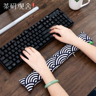 鼠标手腕垫护腕托茶香鼠标手枕机笔记G本电脑械键盘手托鼠标垫新