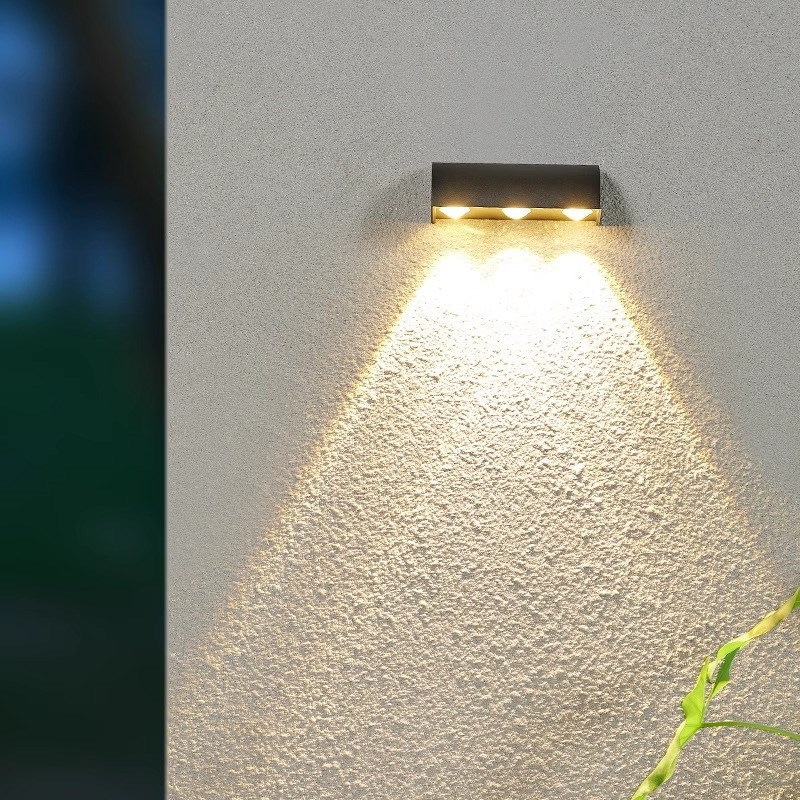 户外壁灯创意朝下单边发光门牌洗墙灯庭院阳台门前露台室外防水灯