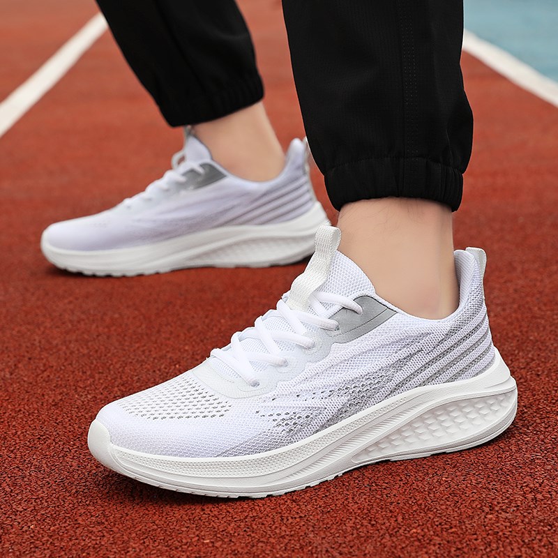 夏季男鞋单网冰丝透气网面休闲运动鞋男款轻便软底减震跑步鞋防臭