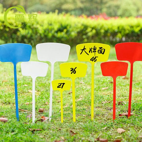 平面斜面塑料大号插地牌园艺标签农用玉米试验地记号指示标牌组合