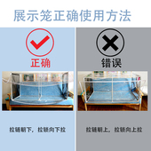 猫咪透明展示笼赛场商场品猫会防风防抓夜市比赛笼软塑料猫展笼子