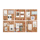 新款 宿舍家用 带背胶软木板自粘软木墙贴照片墙留言板记事板个性