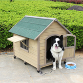 实木室内室外户外大型小中型狗屋狗窝狗笼狗房子通用隔热防雨夏天