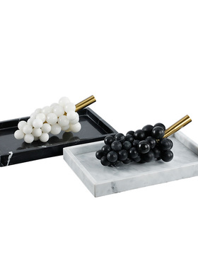 创意家居装饰品样板房北欧餐桌葡萄红酒柜电视柜轻奢茶几客厅摆件