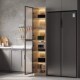厨房收纳储物柜冰箱夹缝柜铝合金厨房置物柜边柜靠墙落地餐边柜