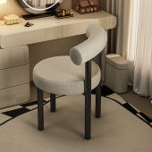 网红化妆椅女生卧室轻奢高级化妆凳美甲椅餐椅2024新款 梳妆台凳子