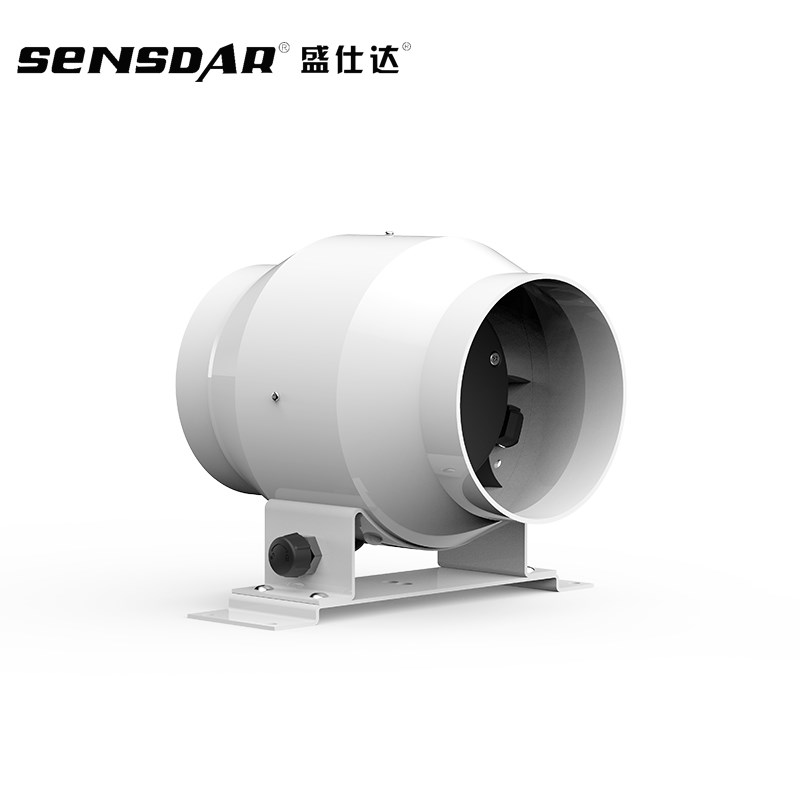 EC变频管道风机强力静音排气扇4寸100mm口径110v抽风机可无极调速