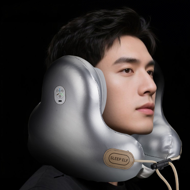 sleep elf音乐热敷降噪枕头蓝牙放空枕午睡U型枕办公便携旅行高铁
