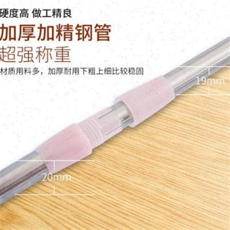 厂可伸缩蚊帐支架不锈钢家子三开门y加粗m用宿舍床帘1.5/1.8/2.0