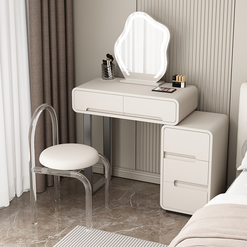 全实木网红奶油风小户型小型化妆台卧室化妆桌化妆台收纳柜一体桌,住宅家具,梳妆台/桌,淘宝优惠券,粉丝福利购,淘宝优惠卷