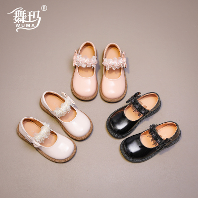 女童鞋子儿童真皮公主皮鞋2025新款春秋款小女孩亮面软底时尚单鞋