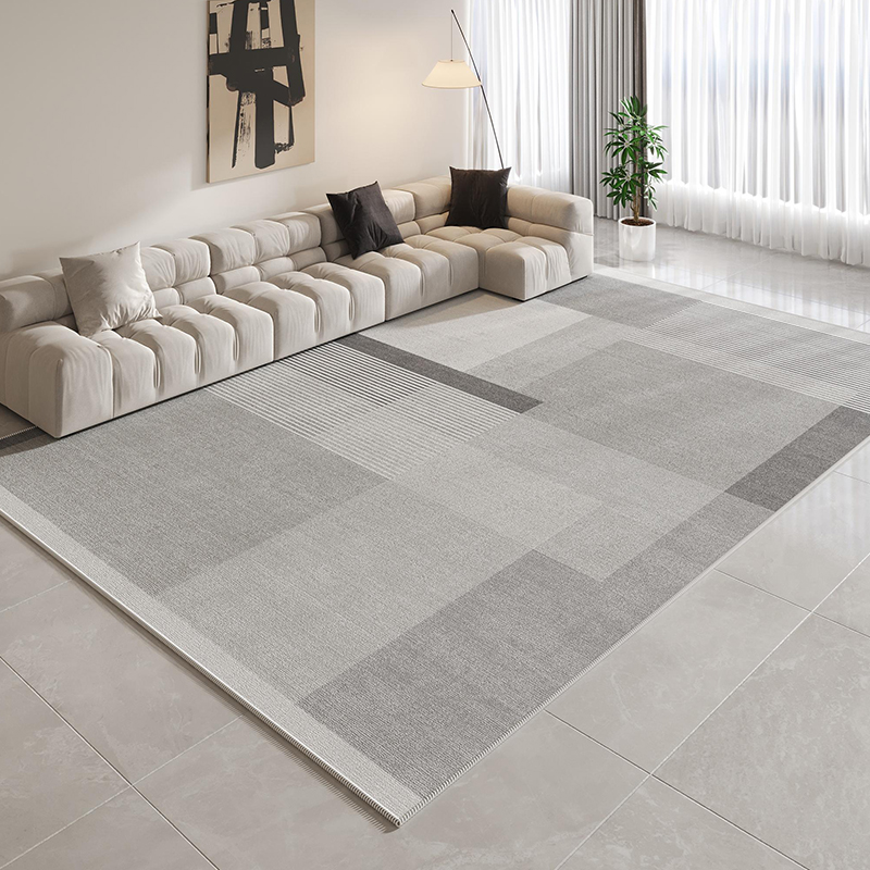 地毯客厅现代简约轻奢家用高级沙发茶几毯北欧风灰色卧室房间地垫