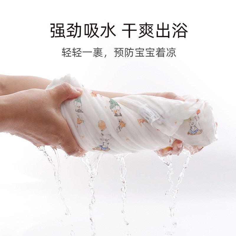婴儿浴巾新生六层纱布超软全棉吸水初生宝宝儿童纯棉盖毯洗澡包被,婴童用品,浴巾,淘宝优惠券,粉丝福利购,淘宝优惠卷