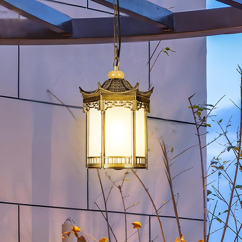 中式户外仿古灯笼中国风室外庭院宫廷凉亭连廊别墅大门口防水吊灯