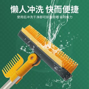 地板刷钢丝铁刷子刷地扫把不锈钢卫生间厕所地缝S刷硬毛铁丝钢丝