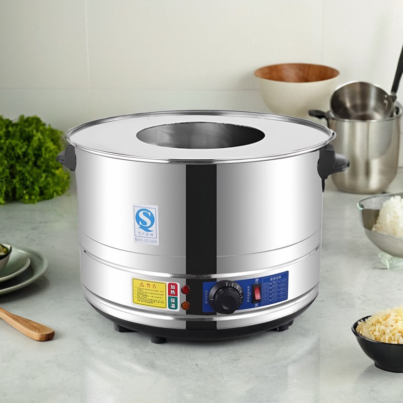 小笼包子蒸包炉小型蒸包子机电蒸笼不锈钢商用蒸馒头三孔电蒸锅