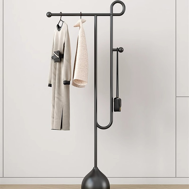 简约衣帽架落地立式挂衣架卧室门厅衣服架创M意办公商务民宿挂衣