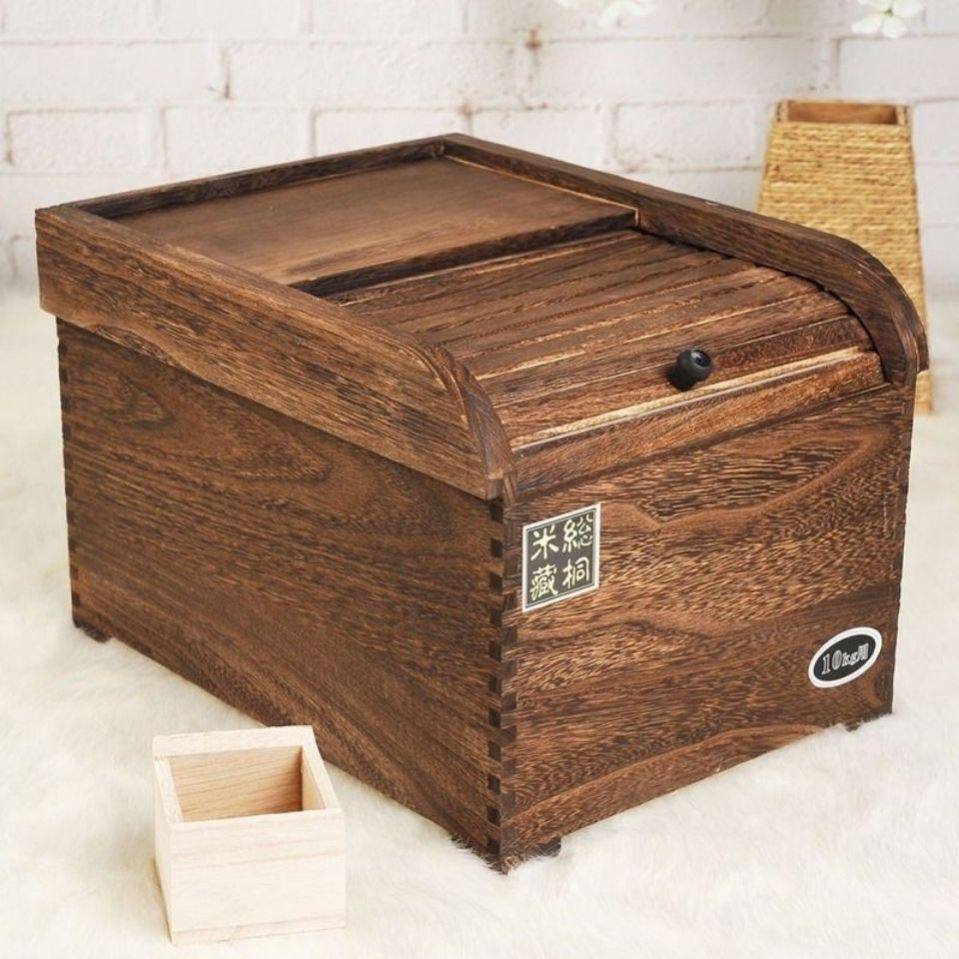 实木米箱厨房防虫米桶防潮收纳大米面粉箱密封储粮箱家用放米桶,厨房/烹饪用具,米桶/米缸,淘宝优惠券,粉丝福利购,淘宝优惠卷