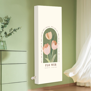 立式暖气片罩套防尘罩遮挡装饰老式暖气罩盖布竖版全包定制防薰罩