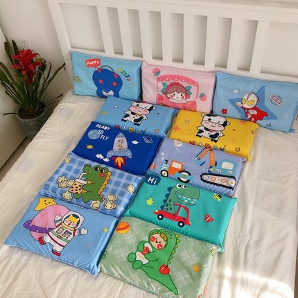 儿童枕头6-9-10岁小学生专用7-8-12中大童枕午睡纯棉卡通四季通用