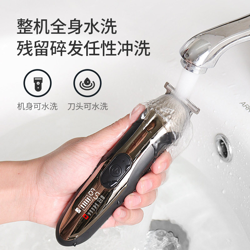 电动理发器电推剪子自己剃头发专业油头雕刻剪发神器家用剃光头刀