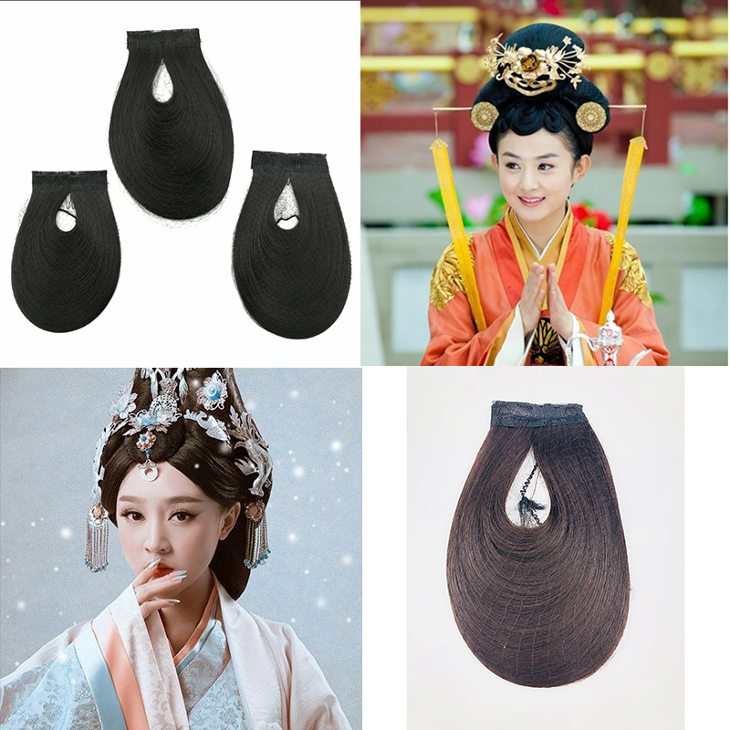 古装假发前额包发舞台戏曲演出刘海民国秀禾造型假发片U形刘海片