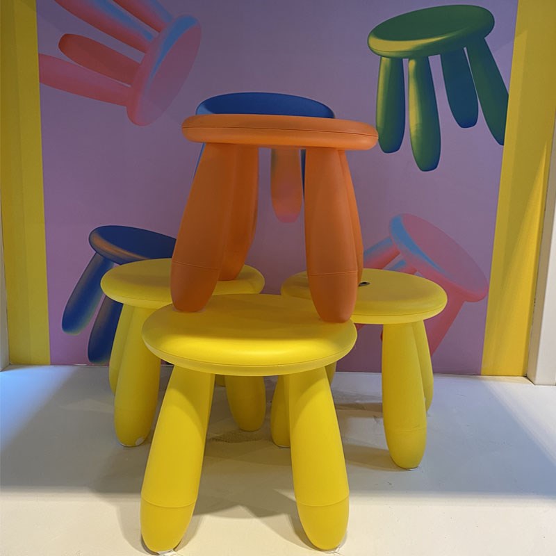 小凳子塑料板凳家用儿童凳圆凳加厚防滑踩脚胶凳脚踏宝宝洗澡矮凳