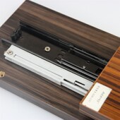 304不锈钢抽屉轨道三节轨加厚缓冲阻尼三节静音导轨五金配件滑轨