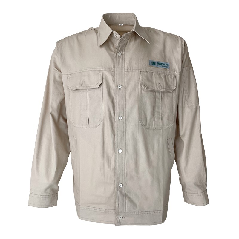 夏季防静电国家电网电力工作服纯棉薄款长袖套装电工服定制电焊男