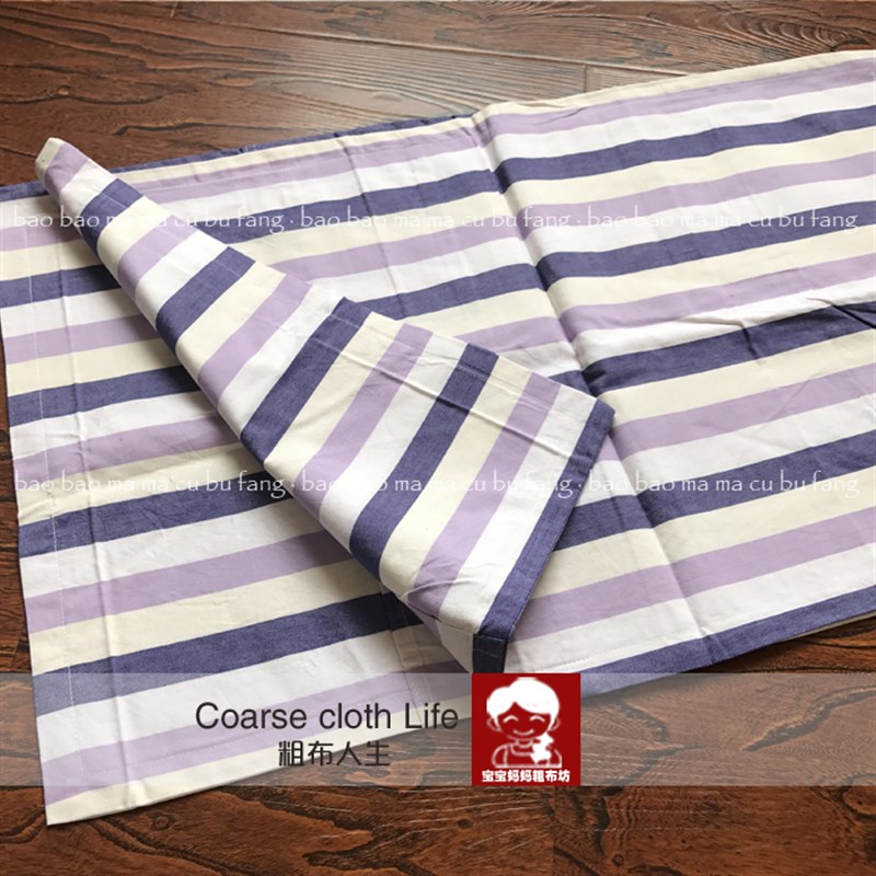 强烈推荐款老粗布纯棉信封式老粗布枕套 一对装单人枕头套包邮