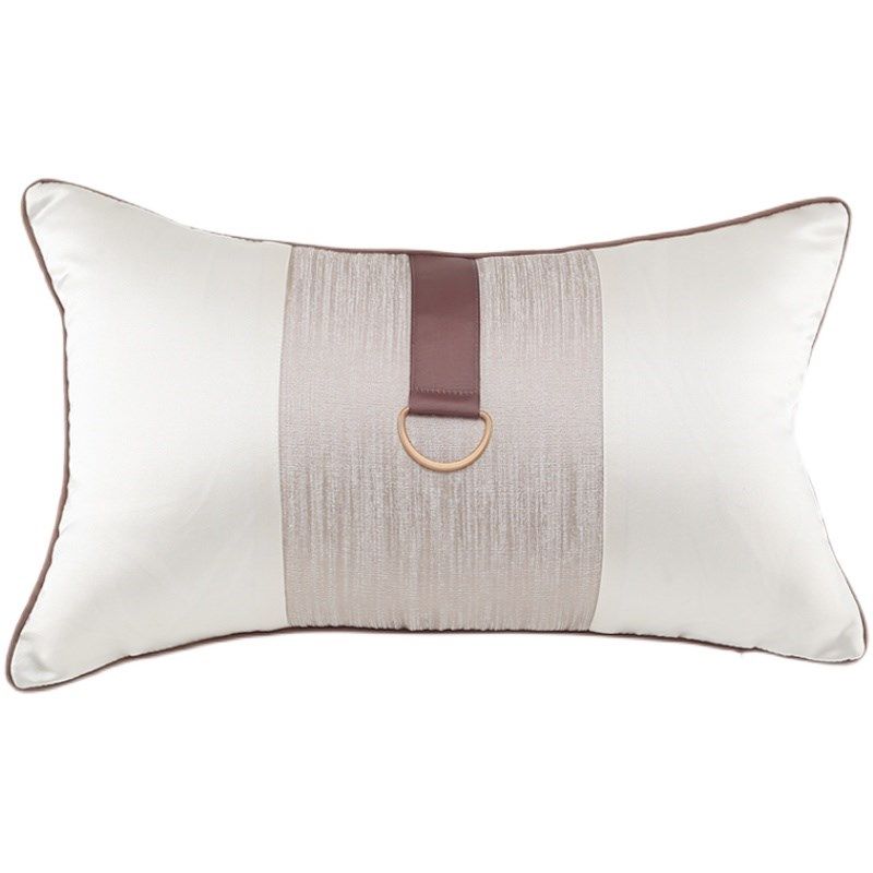 新中式轻奢腰枕含芯样板间软装沙发靠枕卧室床头靠背垫套含羽绒芯,居家布艺,腰靠垫,淘宝优惠券,粉丝福利购,淘宝优惠卷