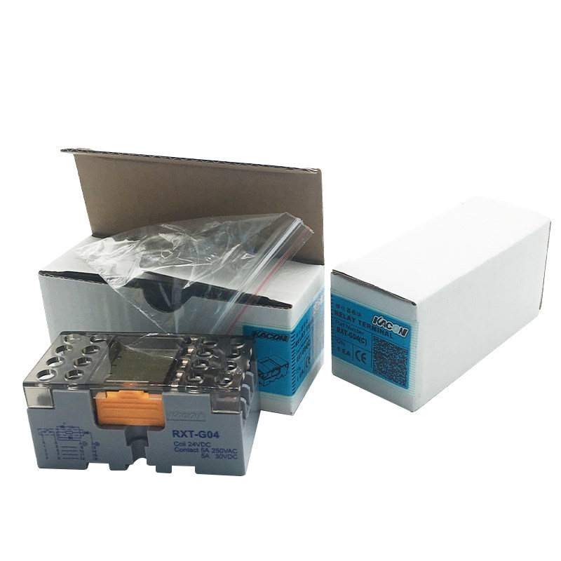 韩国凯昆KACON继电器模块RXT-G04(C) 4点微型功率小型导轨安装24V