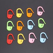 编织工具彩色防解记号扣塑料防脱扣2mm号不锈钢毛衣针盒装 记号扣