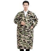 1米2加长过膝款 蓝大褂仓库搬运工耐磨衣服劳保工作服连帽大褂罩衣