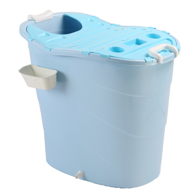 婴儿游泳桶儿童洗澡桶小学生浴桶塑料浴盆宝宝沐浴桶高位泡澡可坐