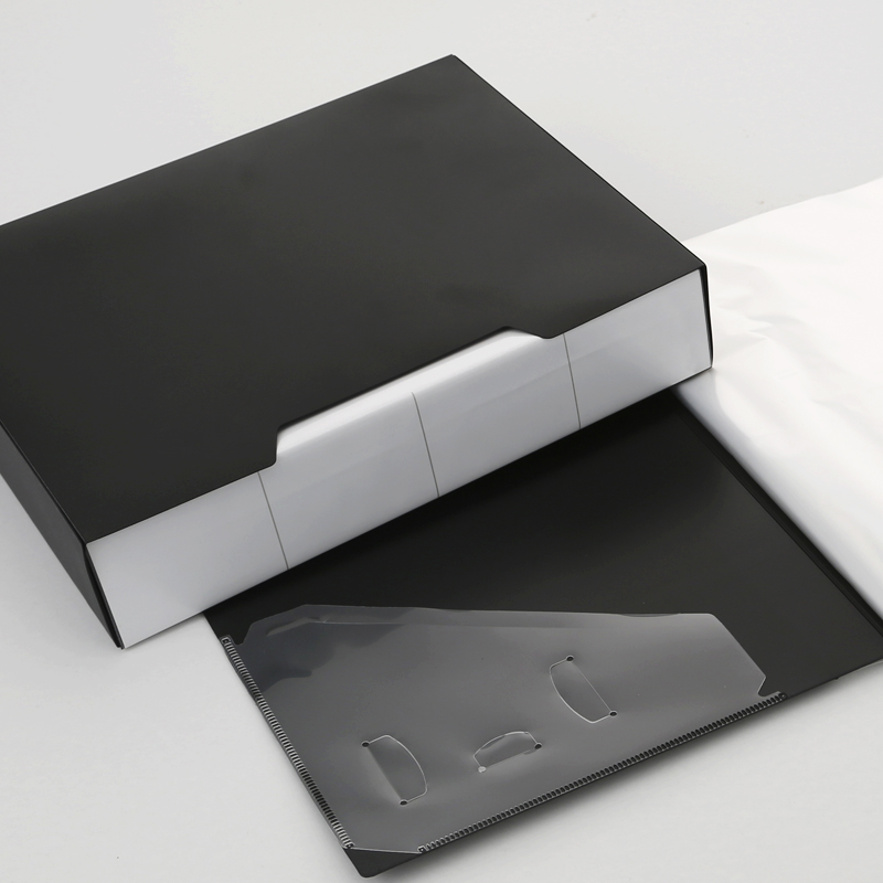 包邮文具80页100页120页A4带盒资料册文件册插页夹资料袋试卷夹