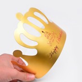 金卡纸生日蛋糕帽皇冠装 1000个可定制logo 饰儿童成人生日帽子100