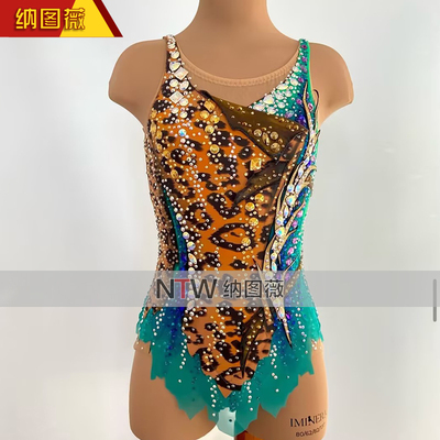 纳图薇艺术体操服啦啦操艺考滑冰服比赛儿童表演训练技巧服N1093