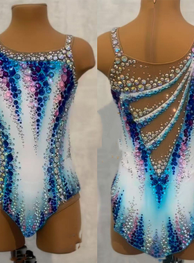 纳图薇艺术体操服啦啦操艺考芭蕾舞比赛儿童表演训练技巧服N678