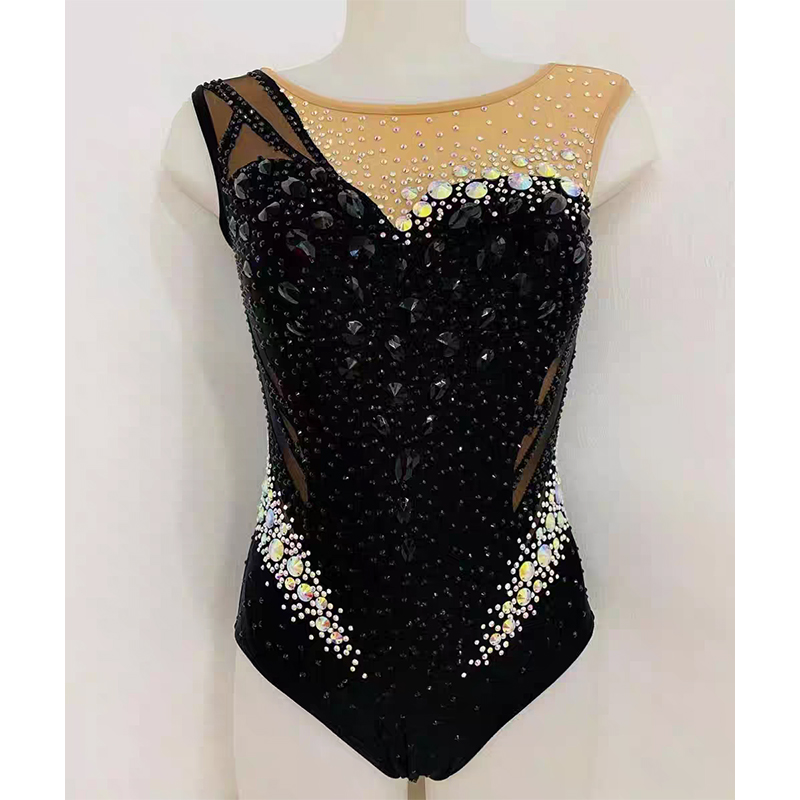 纳图薇艺术体操服啦啦操艺考滑冰服比赛儿童表演训练技巧服N953