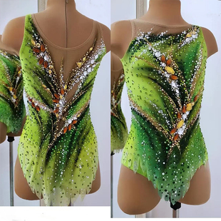 纳图薇艺术体操服啦啦操艺考芭蕾舞比赛儿童表演训练技巧服N689