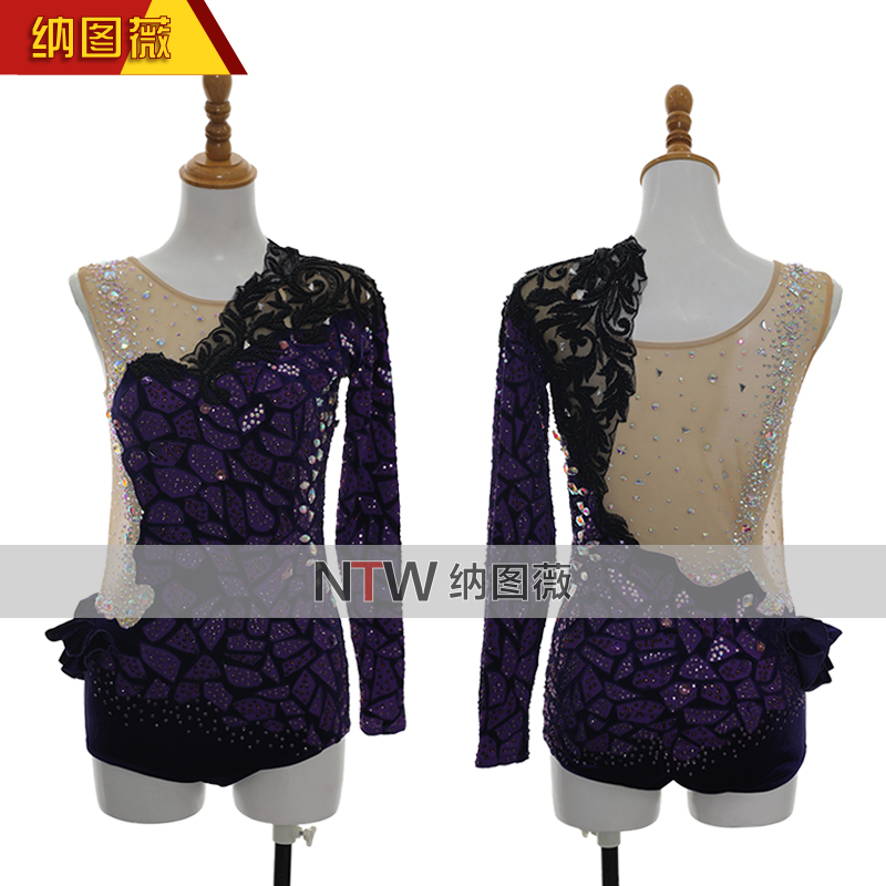 纳图薇艺术体操服啦啦操艺考滑冰服比赛儿童表演训练技巧服N947