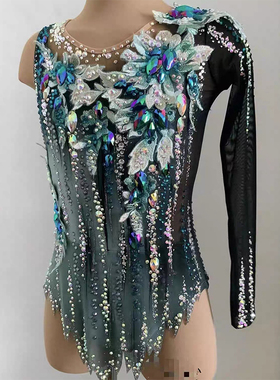 纳图薇艺术体操服啦啦操艺考滑冰服比赛儿童表演训练技巧服N1085