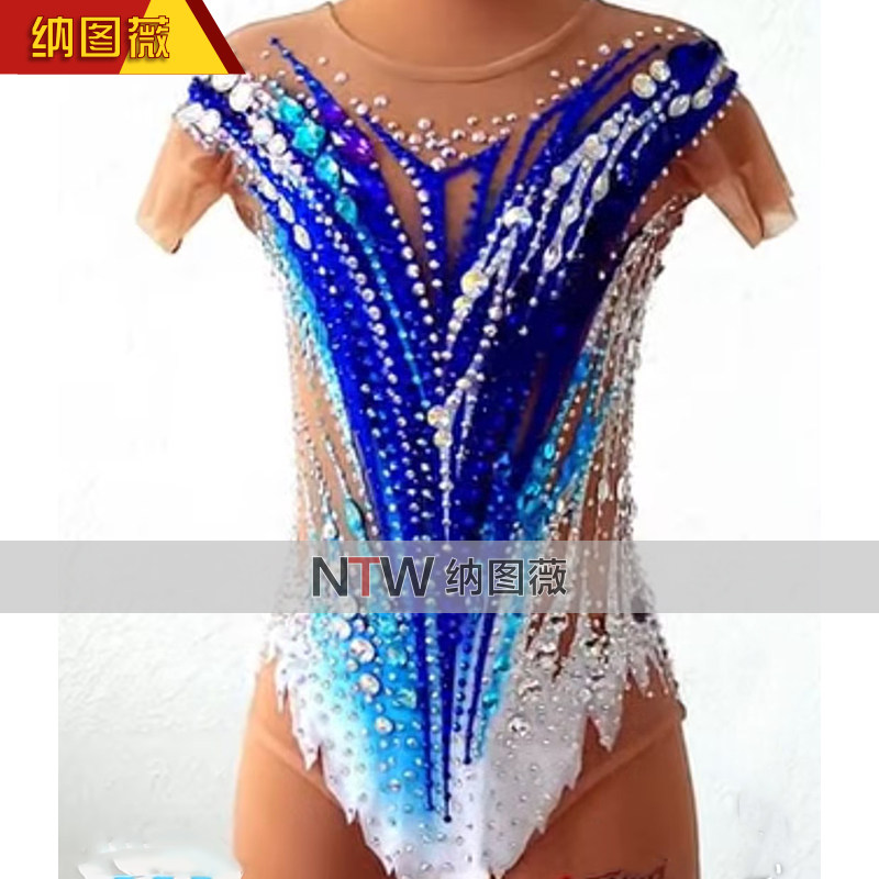 纳图薇艺术体操服啦啦操艺考滑冰服比赛儿童表演训练技巧服N1315