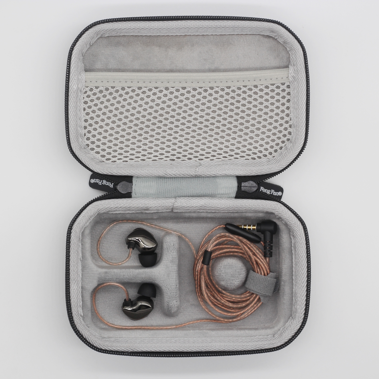 【新品】动圈入耳式耳机收纳盒适用铁三角E40/E70森海塞尔IE300索尼动铁耳塞便携盒硬壳保护套抗摔