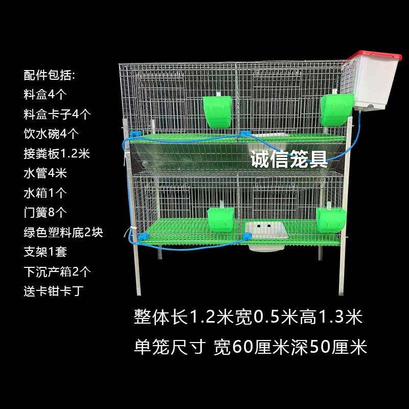 兔笼养殖兔笼子家用大号铁丝网自动清粪加密兔子笼子产笼宠物兔窝