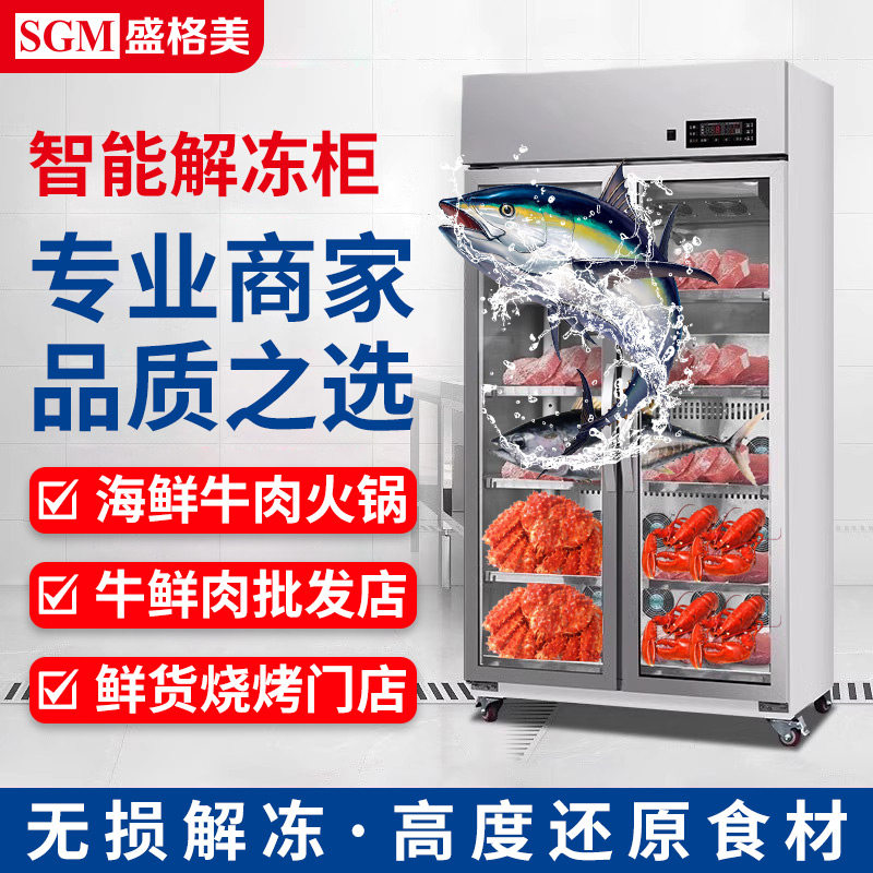 盛格美商用解冻柜低温高湿解冻机牛肉绥化排酸柜海鲜化冻机保鲜柜