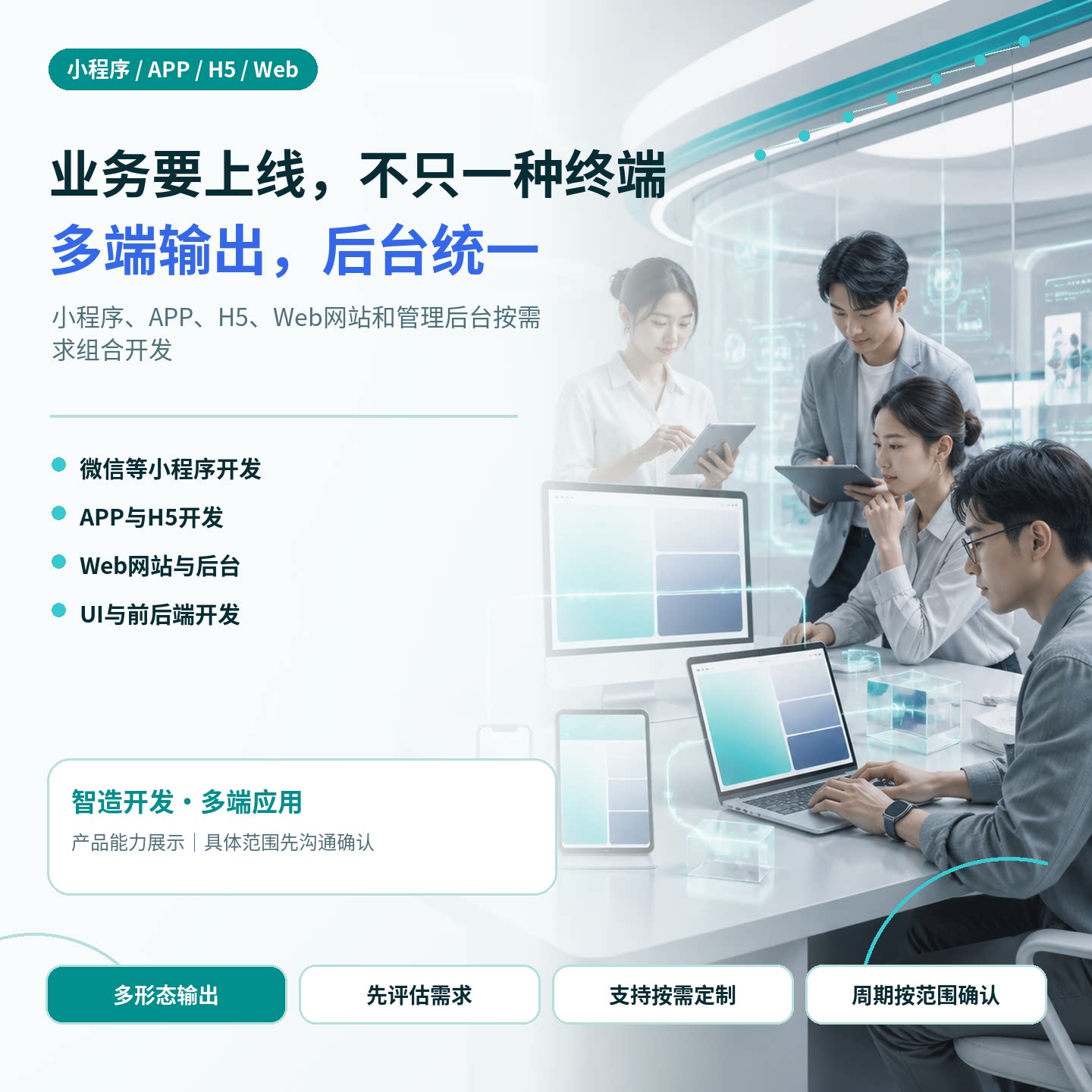 小程序开发定制APP开发H5网站管理后台API多端软件定制开发AI应用图片