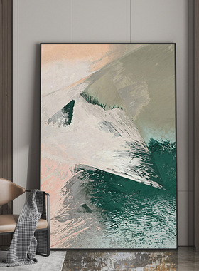 客厅沙发背景墙装饰画大幅酒店配画玄关挂画现代极简走廊过道壁画