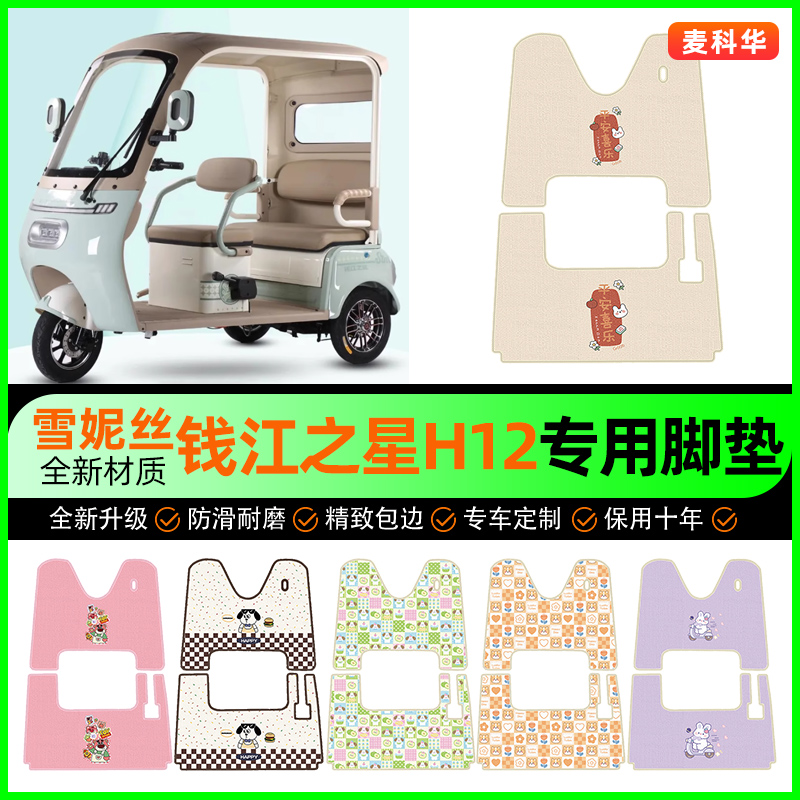 【钱江之星H12专用】电动车脚垫